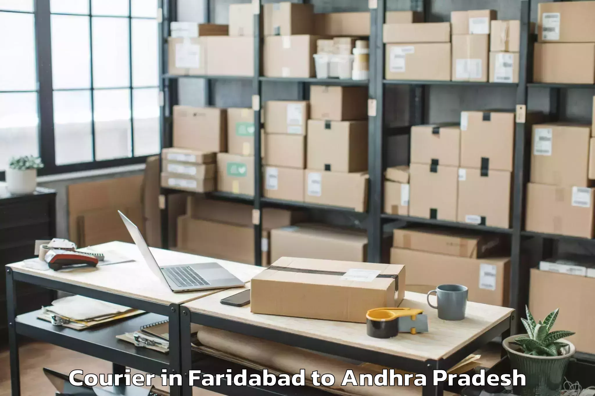 Book Your Faridabad to Kavali Courier Today